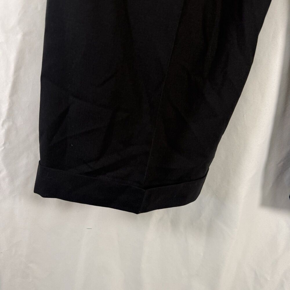 Versini Wool Dress Pants Men's 40 Reg Black Pleated Front Pockets 27.5" Inseam - Picture 10 of 10